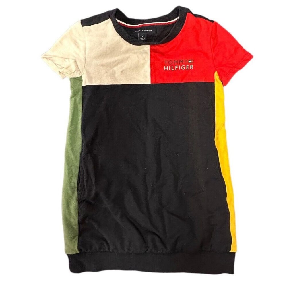 Tommy Hilfiger short sleeve patchwork dress SIZE 4